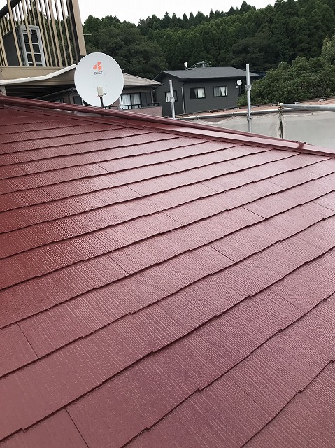 阿蘇市赤水屋根塗装