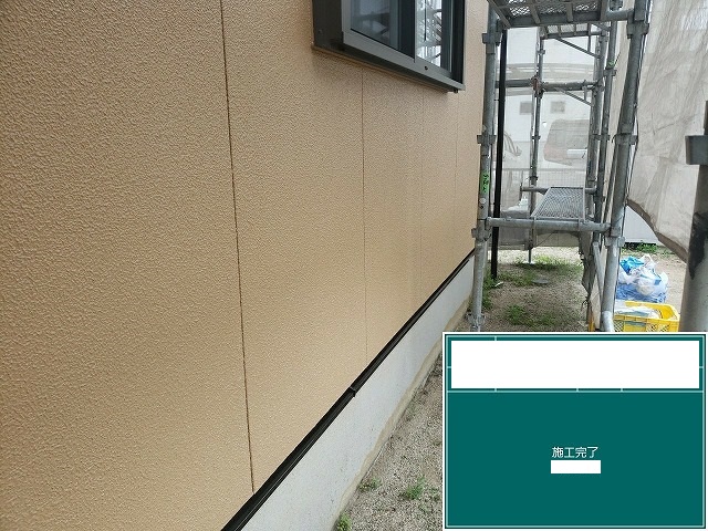 熊本市南区外壁上塗り完了