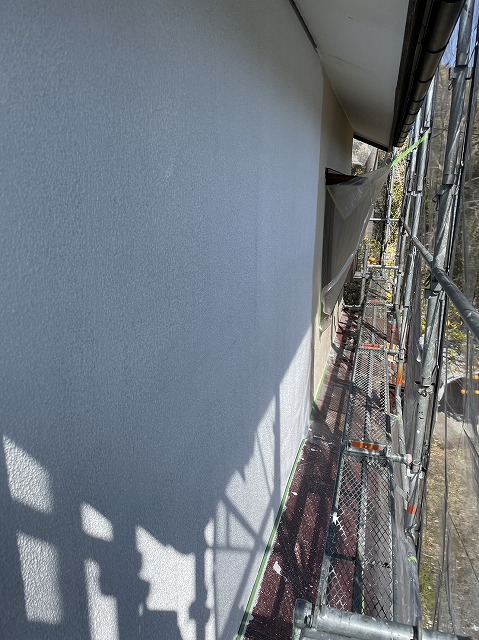 熊本市南区外壁下塗りマスチック完了