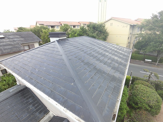 熊本市東区で屋根塗装をサーモアイＳｉでおこないました。