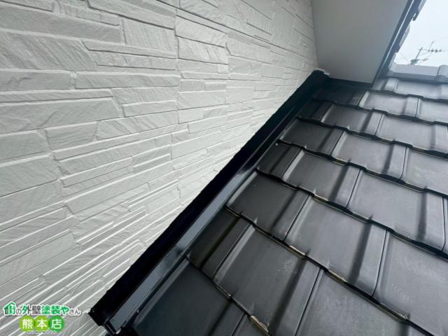 上天草市下屋板金塗装後
