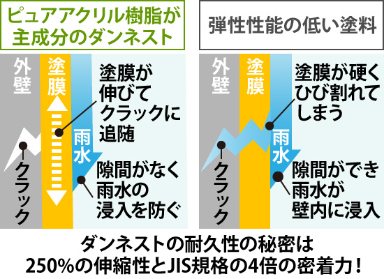 ダンネスト伸縮性
