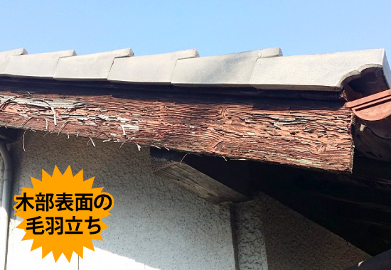 木部表面毛羽立ち