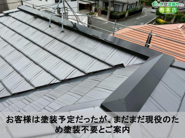 お客様は塗装予定だったが、まだまだ現役のため塗装不要とご案内