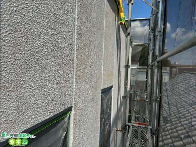 熊本市中央区ALC外壁下塗り後