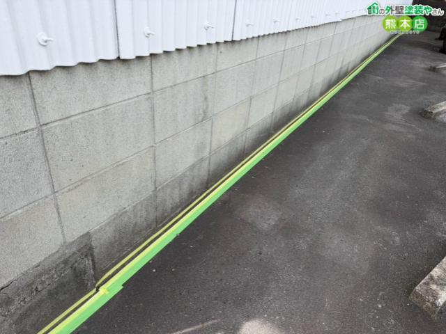 熊本市中央区基礎巾木塗装前