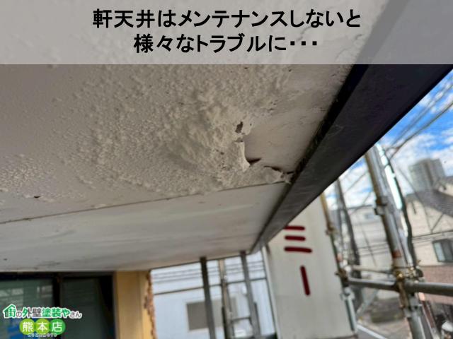 軒天井はメンテナンスしないと 様々なトラブルに・・・