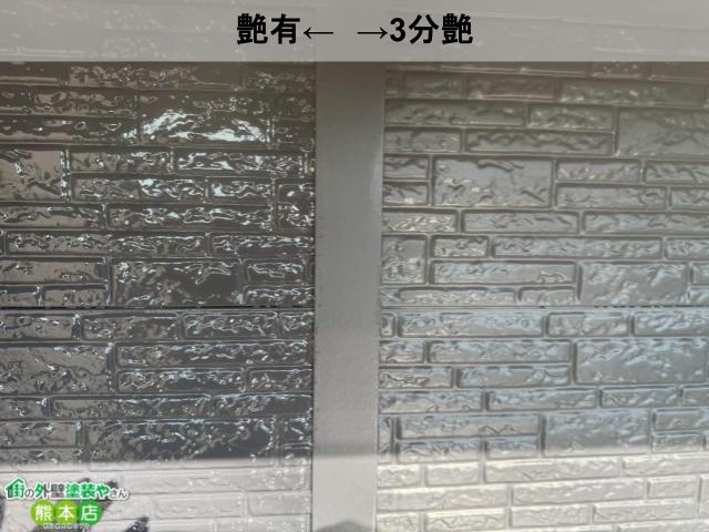 艶有と3分艶の比較