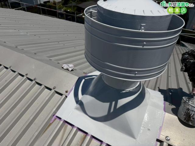 熊本市中央区ベンチレーター塗装後