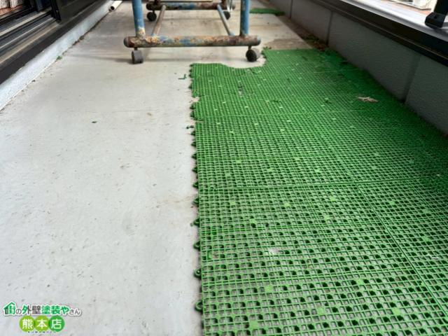 熊本市中央区ビルベランダ防水工事前