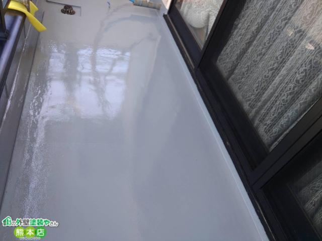 熊本市中央区ビルベランダ防水工事後
