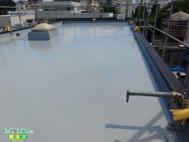 熊本市中央区ビル屋上防水工事後