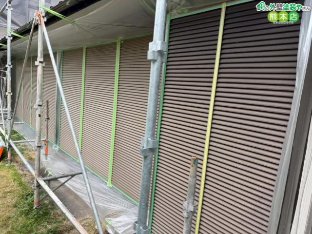 熊本市東区雨戸＆戸袋塗装前