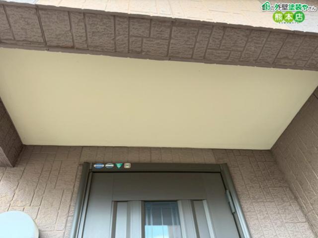 【現場レポート⑧】熊本市東区｜色褪せた軒天井をリフレッシュ！見上げて感じる仕上がりの美しさ