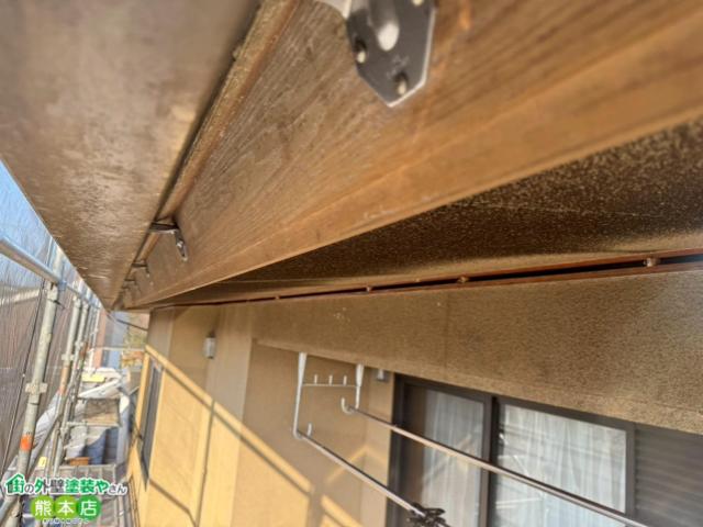 熊本市南区雨樋塗装前