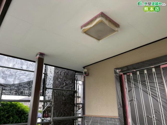 熊本市南区軒天塗装前