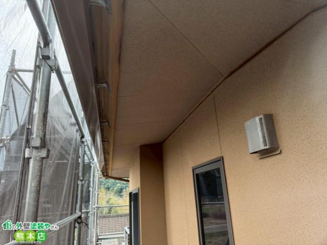 熊本市南区軒天井塗装後