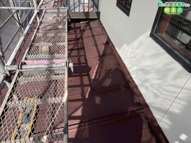 熊本市南区瓦棒下屋塗装前