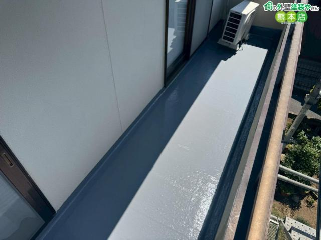 熊本市南区城南町ベランダ防水工事後