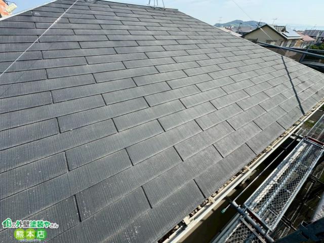熊本市東区スレート屋根塗装前
