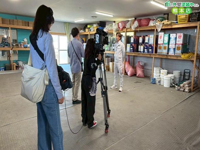 KAB熊本朝日放送取材中の様子
