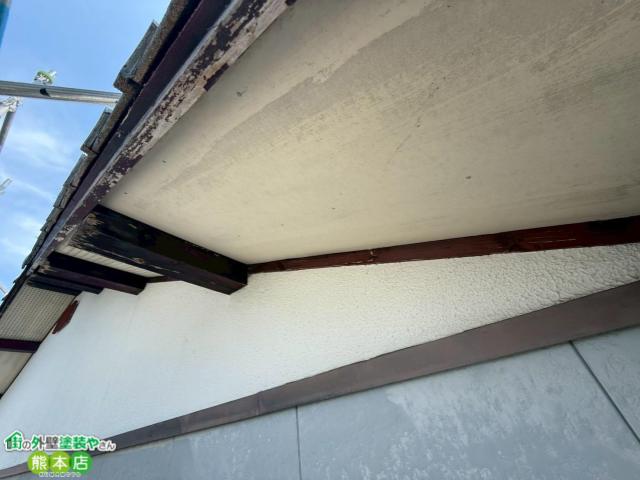 宇土市軒天井塗装前