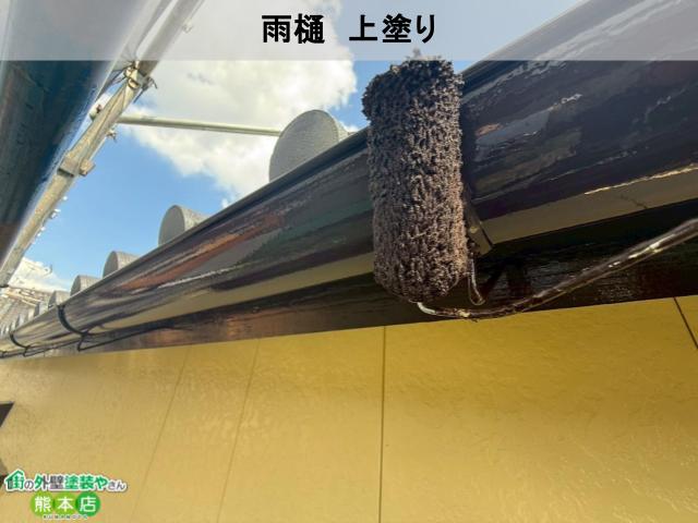 宇土市雨樋上塗り