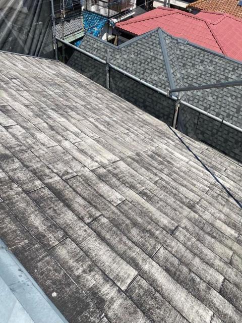熊本市西区スレート屋根高圧洗浄後