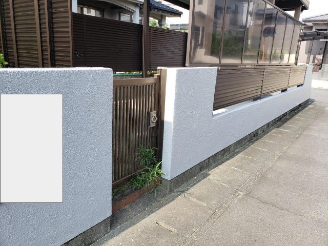 熊本市東区塀塗装後