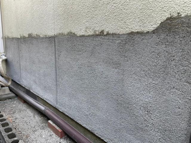 熊本市北区爆裂外壁補修跡