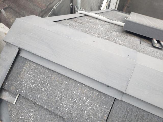 熊本市西区島崎屋根板金塗装前別角度写真