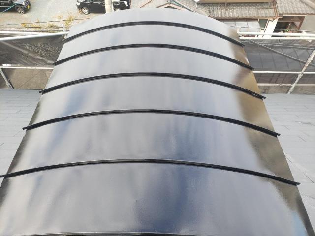 熊本市西区島崎屋根板金塗装完了