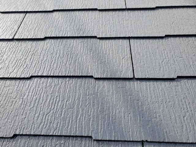 熊本市西区島崎屋根上塗り表面の状態