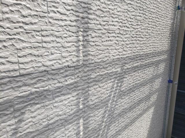 熊本市西区島崎サイディング外壁別面下塗り後