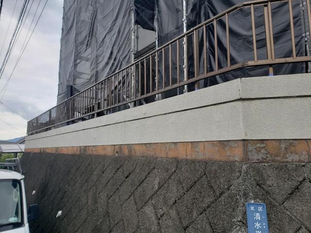 熊本市北区中古物件塀別角度写真