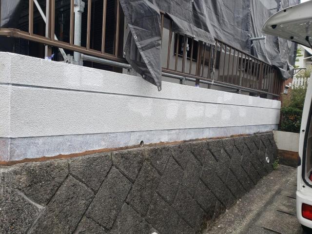 熊本市北区中古物件塀柄合わせ完了後写真