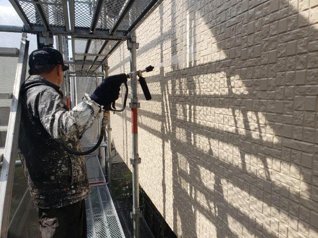 菊池郡大津町サイディング外壁高圧洗浄引きの写真