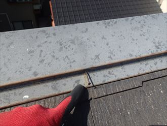 豊島区で雹被害にあって傷がついた屋根の調査を実施