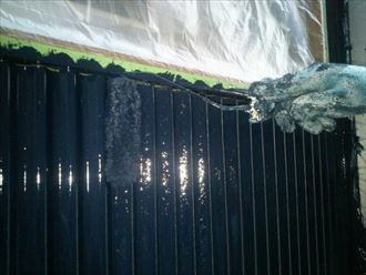 文京区のお客様は外壁塗装色に濃紺をお選びになりました