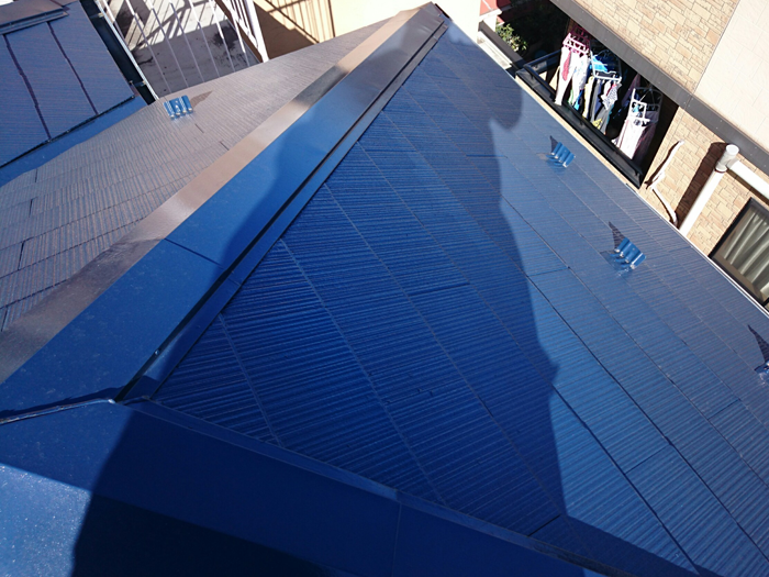 葛飾区｜屋根塗装をラジカル制御形塗料ファインパーフェクトベストで実施