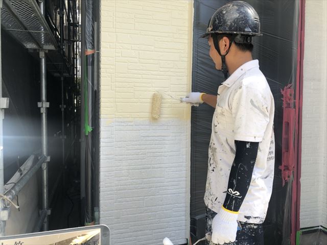 江戸川区にて屋根と外壁の塗装、屋根は遮熱塗料、外壁はラジカル制御塗料を使用