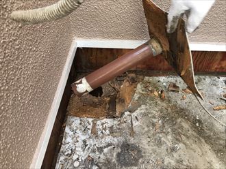 葛飾区｜シート防水からウレタン防水へ再防水工事中の大事件は？