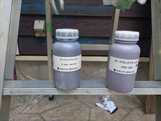 江東区｜木製サイディング塗替え、同じ色で濃淡の違いは？