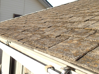 狛江市中和泉にて屋根・外壁の塗装前調査、塗膜が劣化した屋根にはサーモアイSiを、外壁にはパーフェクトトップをおすすめしました