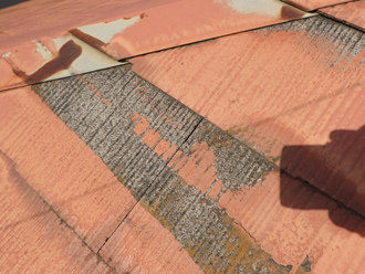 江東区南砂でコロニアル屋根の塗装のご相談があり、事前点検を致しました