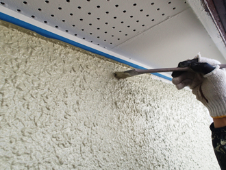 練馬区桜台にて築30年になるモルタル外壁をカンペ1液MシリコンHGにて塗装いたしました