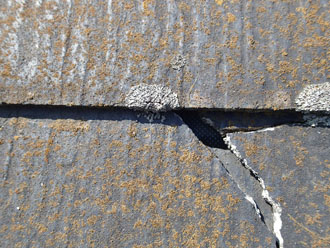 練馬区田柄にて、苔が繁殖してしまったスレート屋根に耐候性の高いファインパーフェクトベストをおすすめ