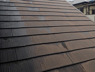 練馬区土支田にて塗膜が劣化して防水性を失った化粧スレートの調査、ファインパーフェクトベストをおすすめ