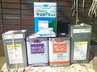 江戸川区で新築後初めての屋根塗装工事、下処理と下塗り