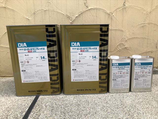 豊島区高松で超高耐候塗料スーパーセランフレックスで外壁塗装を実施